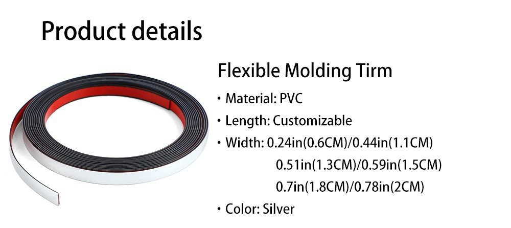 2 PVC wall molding trim
