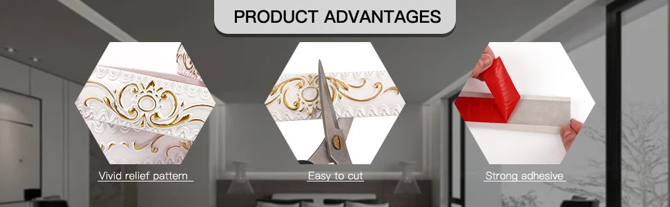 3 pvc flexible molding trim for mirror