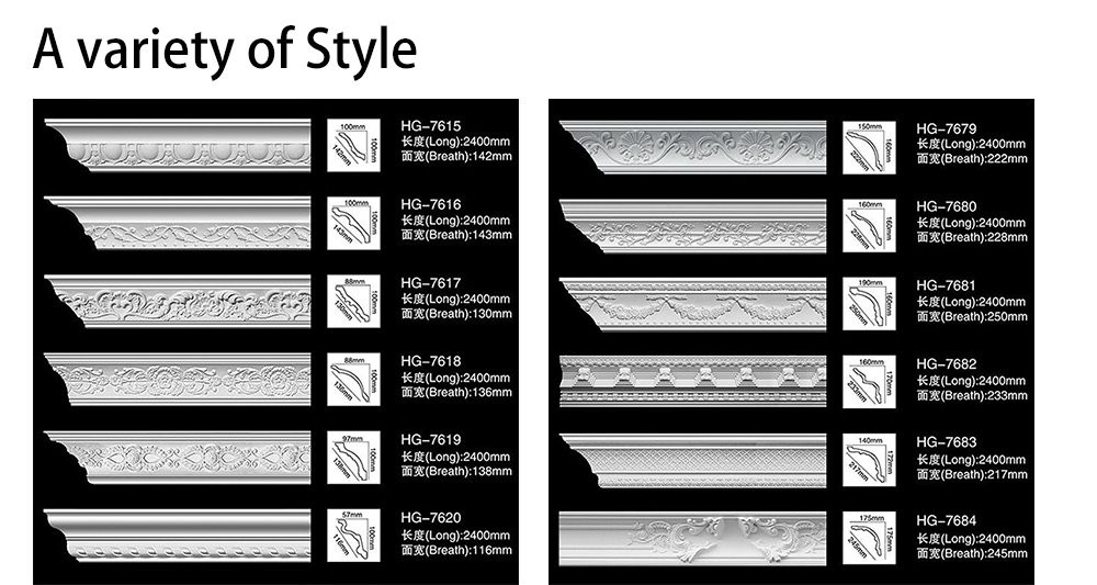 3 molding trim on wall