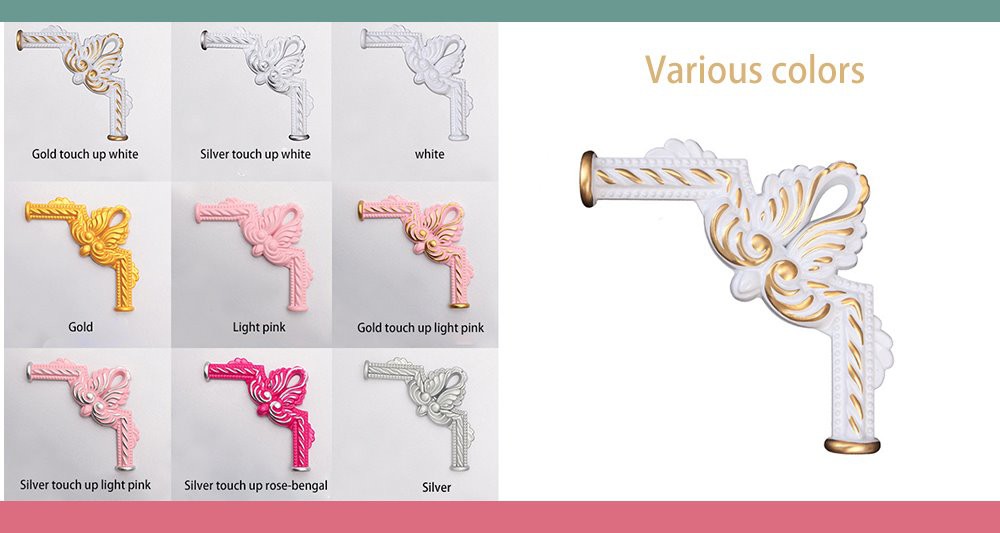 3 carved onlay appliques for furniture