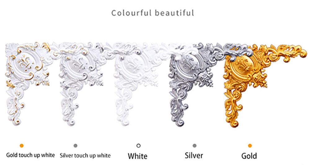 3 carved onlays for decoration ornaments appliques