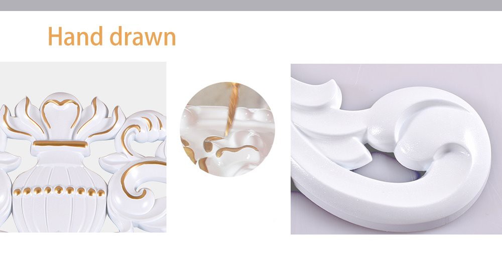 5 carved onlays for decoration ornaments appliques