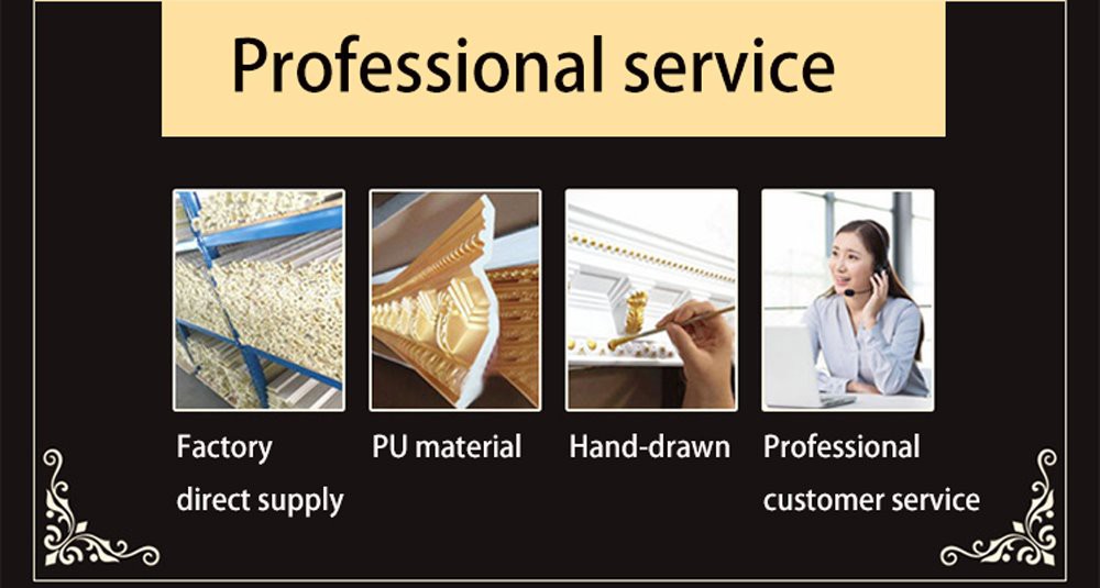 4 Polyurethane Decorative ornamental  appliques