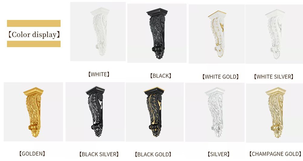 3 wall shelves corbel