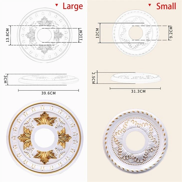 2 antique ceiling medallion