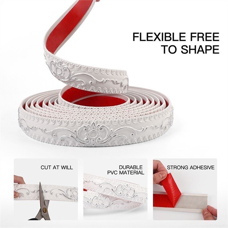 3 peel and stick corner trim