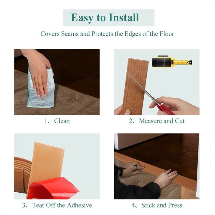 5 Flexible Finyl Floor Flat Divider Strip
